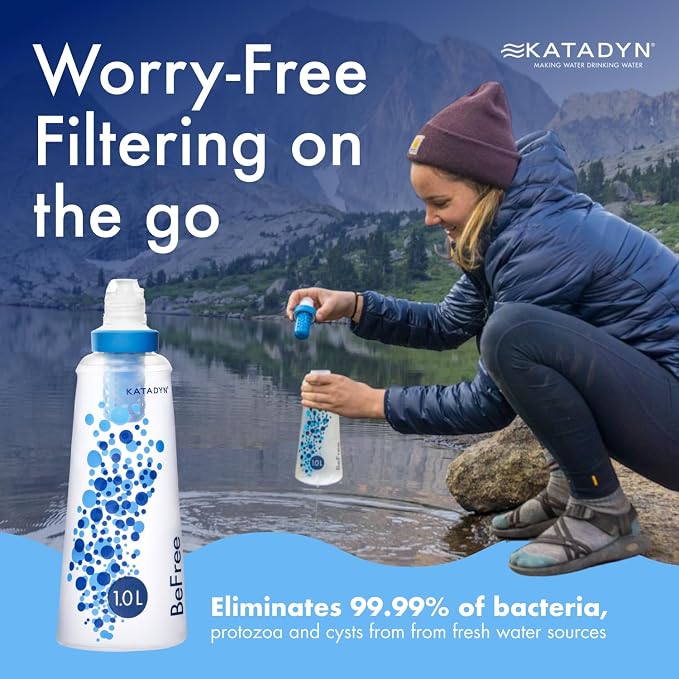 Katadyn BeFree 1.0L Ultralight Collapsible Water Filter Bottle - Image 3