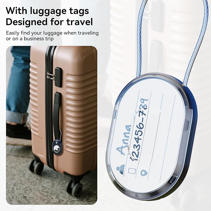 DDJ 4-Pack Luggage Tag Case for Apple Air Tracker Tag & Moto Tag - Image 3