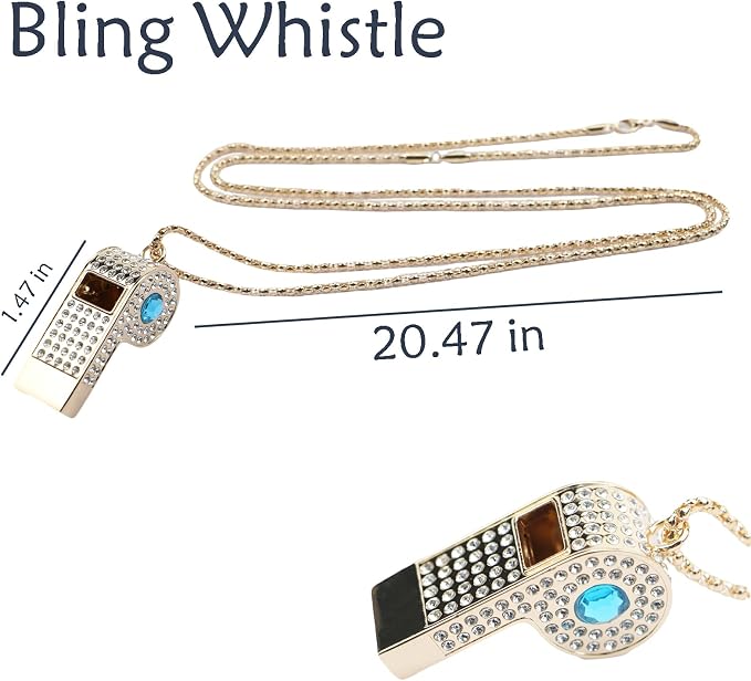Whistle, Rhinestone Sports Whistle - Image 2
