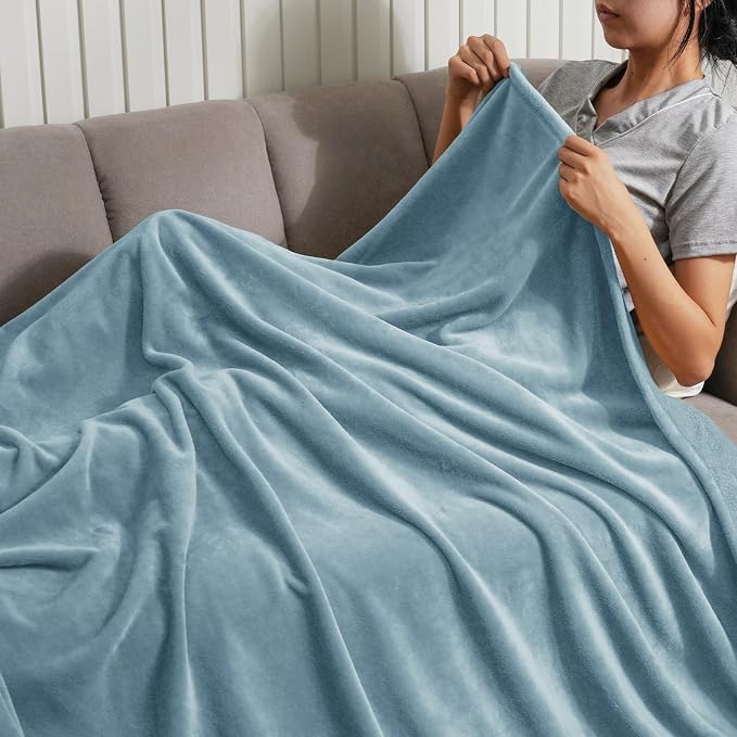 PHF Ultra Soft Fleece Throw Blanket, No Shed No Pilling Luxury Plush Cozy - Image 2