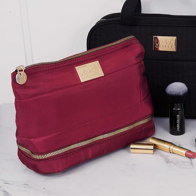 LAURA GELLER NEW YORK Quilted Makeup Bag - Image 7