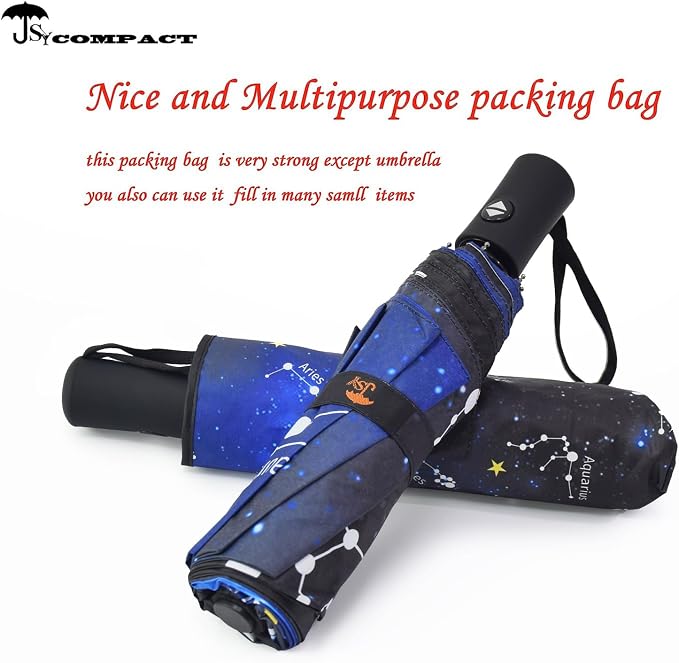 SY COMPACT Travel Umbrella Windproof Automatic Umbrellas Small Compact UV Sun - Image 3