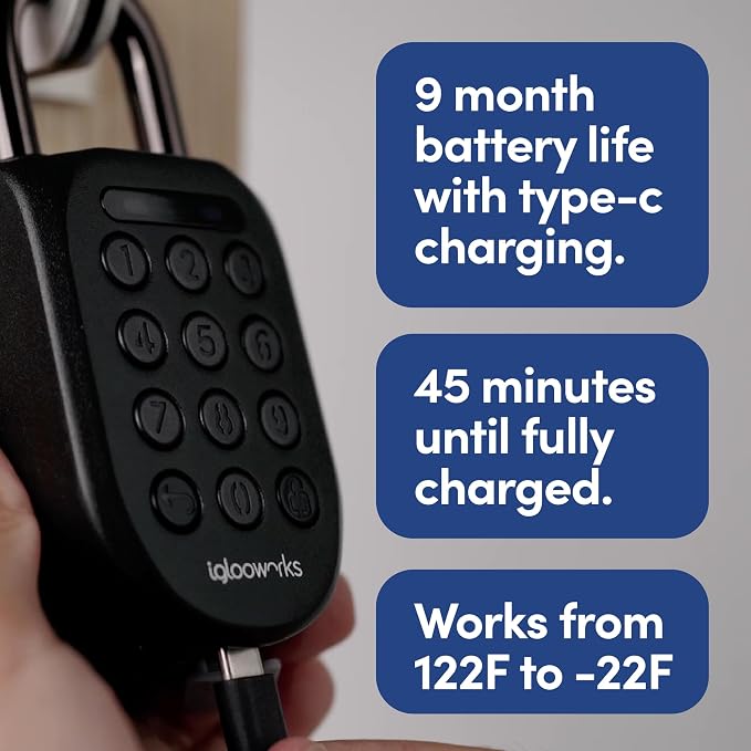 igloohome New Rugged Outdoor Smart Padlock 2E – Manage Access Remotely - Image 6