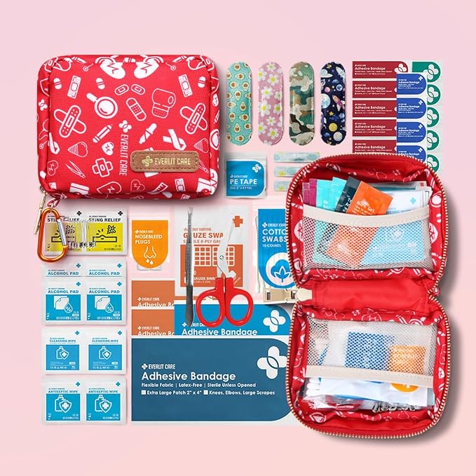 EVERLIT Mini Rescue Pack | 105 Medical Essentials Organized in Portable Storage - Image 2
