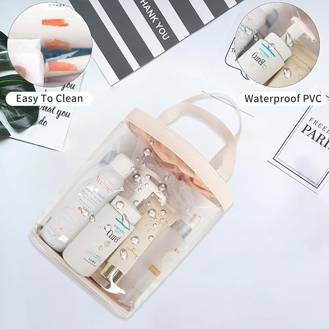 Travel Toiletry Bag, TSA Approved Toiletry Bag, Waterproof Clear Bag Cosmetic - Image 4