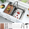 33 Inch Waterfall Drop In Kitchen Sink by Bokaiya