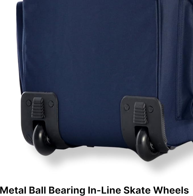Olympia U.S.A. 29 inch Jumbo Size 8 Pockets Wheeled Rolling Duffel Bag Water - Image 6
