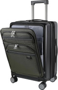KROSER Hardside Expandable Carry On Luggage 22x14x9 Airline Approved by KROSER