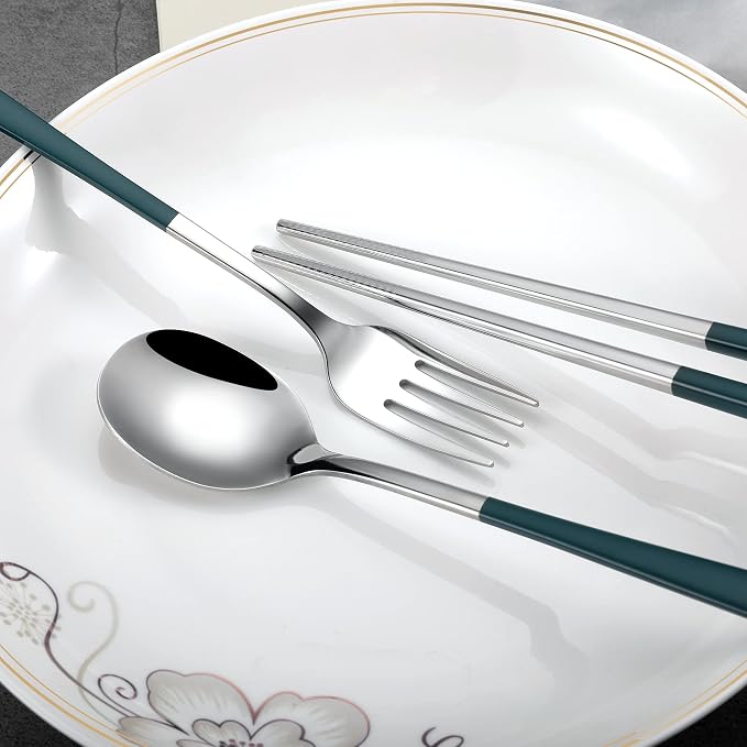 Travel cutlery set, 18/8 stainless steel cutlery, Reusable utensils set - Image 5