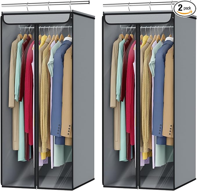Univivi Garment Bags for Hanging Clothes, Large Clothes Storage Bags Closet by Univivi
