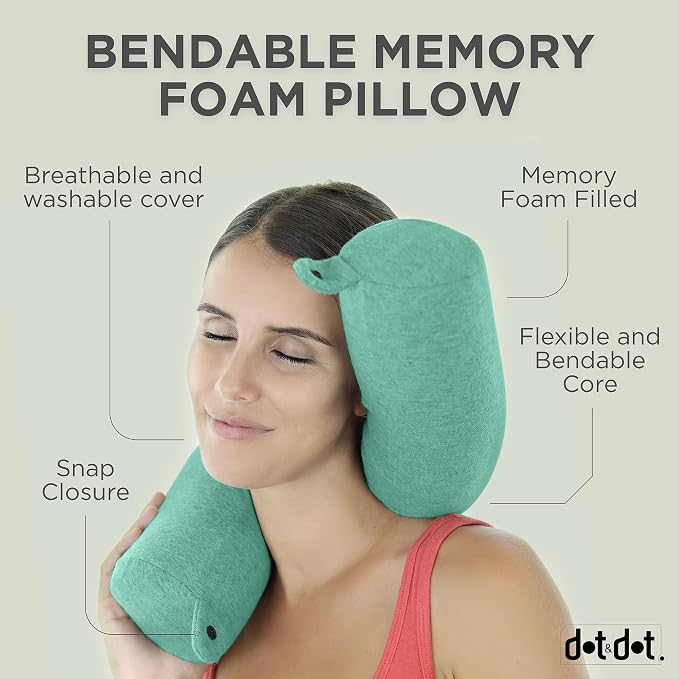 Dot&Dot Twist Memory Foam Travel Pillow - Image 2