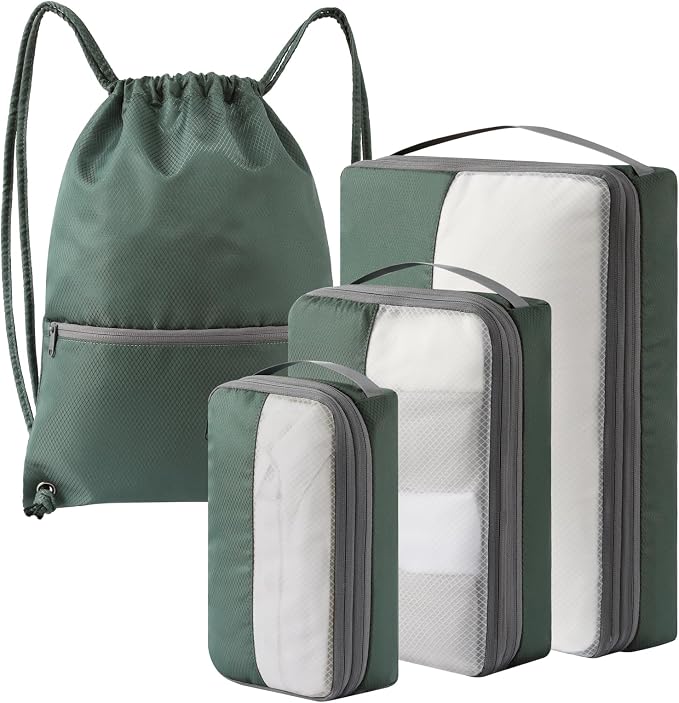 4 Set Compression Packing Cubes by KOOKOOMIA