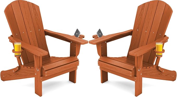 SERWALL Adirondack Chair with Cup Holders by SERWALL