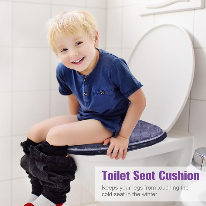 Riakrum 4 Pcs Toilet Seat Covers Pads - Image 6
