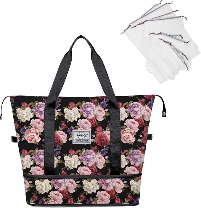 NPBAG Women Travel Duffel, Gym Workout Overnight Bag, Mommy Hospital Bag by NPBAG