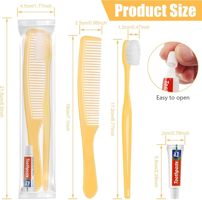NICEMOVIC 50 Pack Disposable Toothbrushes Bulk - Image 3