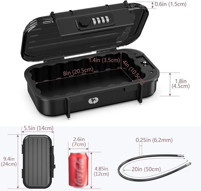 LOFICOPER Portable Lock Box, Beach Security Box - Image 5