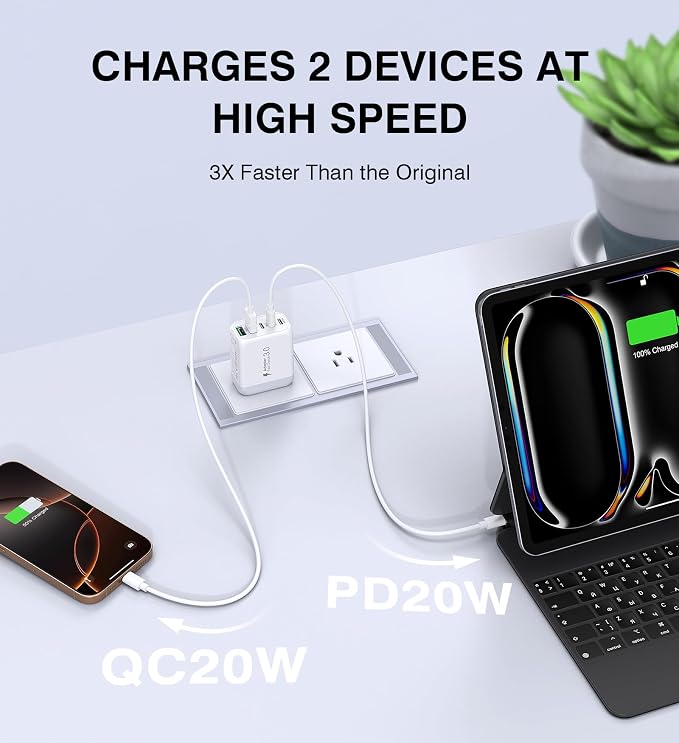50W USB C Wall Charger Block - Image 3