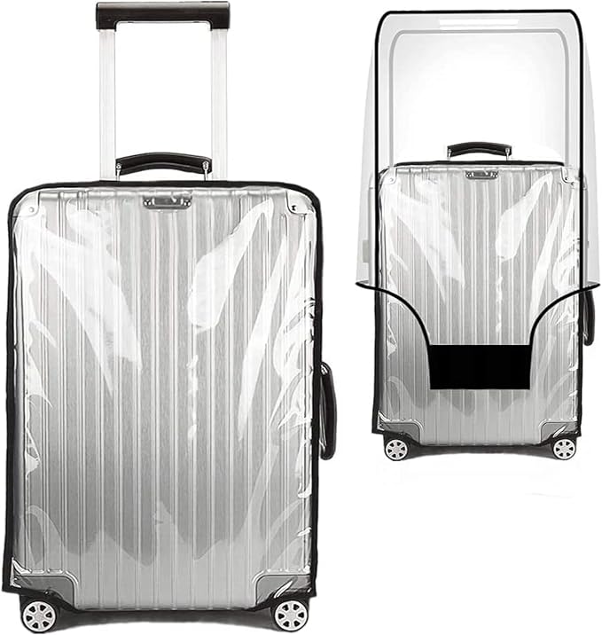 Suitcase Cover for 24" Luggage TSA Approved Clear PVC Thickened Protective by WelcomeToJZRSuitcase