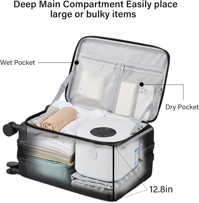 Hanke Hardside Expandable Checked Luggage, 24 Inch Top Opening Trunk Luggages - Image 5