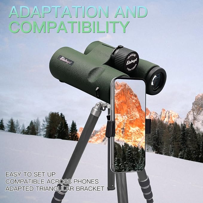 10x42EDII Compact Binoculars for Adults – High-Powered BAK4 Prisms, Diamond - Image 5
