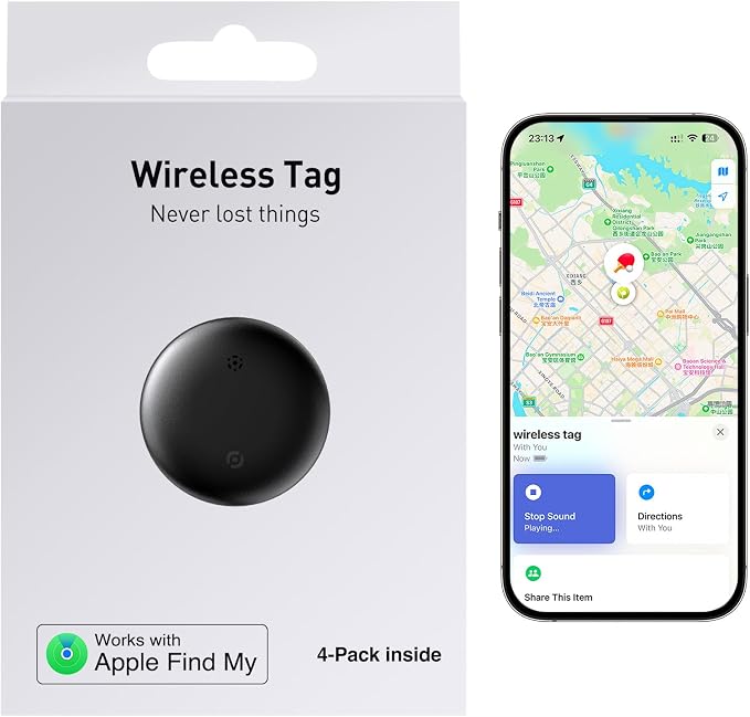 2025 New Tracker Tag 4 Pack: Smart Tracker, Item Finder Compatible by RISEBEST