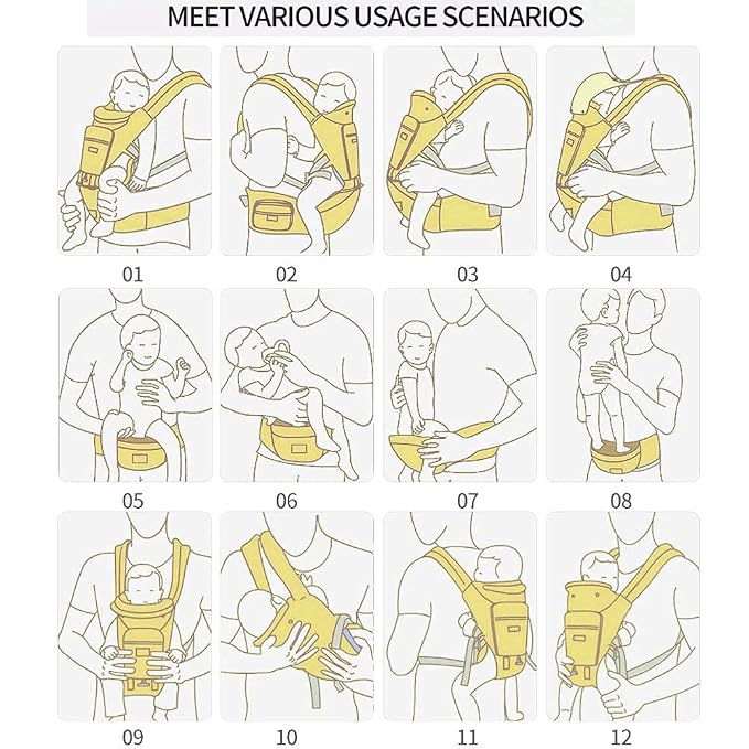 Baby Carrier Newborn to Toddler, 6-in-1 Baby Carrier - Image 2