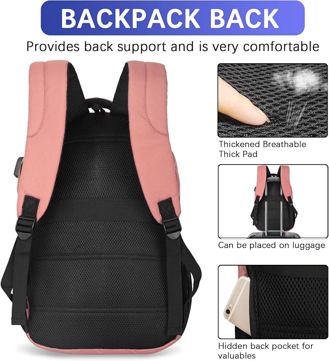 LARIPOP Travel Laptop Backpack, 15.6 Inch Business Laptop backpack - Image 4