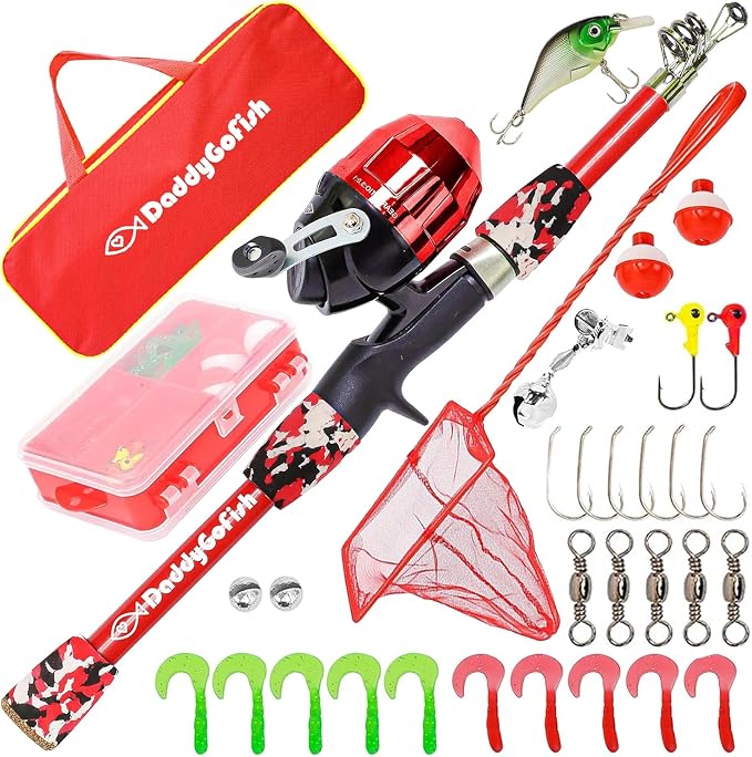 DaddyGoFish Kids Fishing Pole by DaddyGoFish