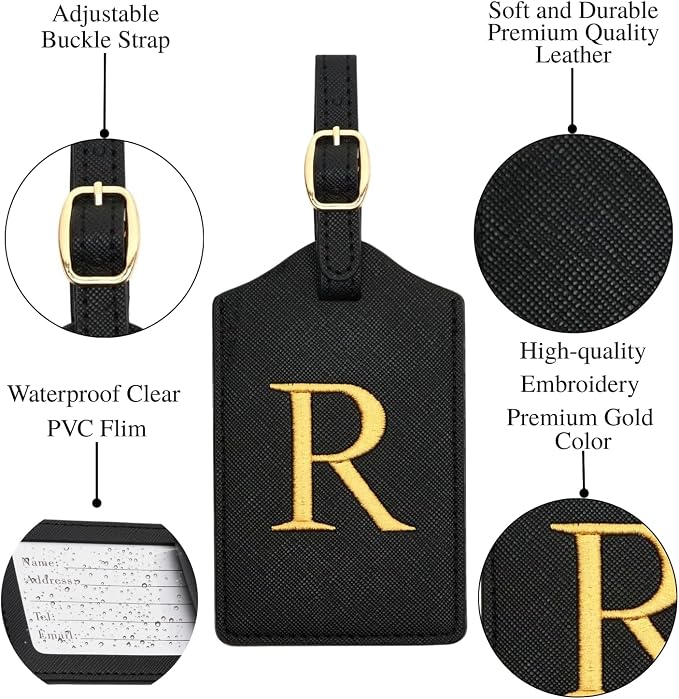 Luggage Tag PU Leather for Suitcase Baggage Handbag Travel Bag Label Suitcase - Image 3