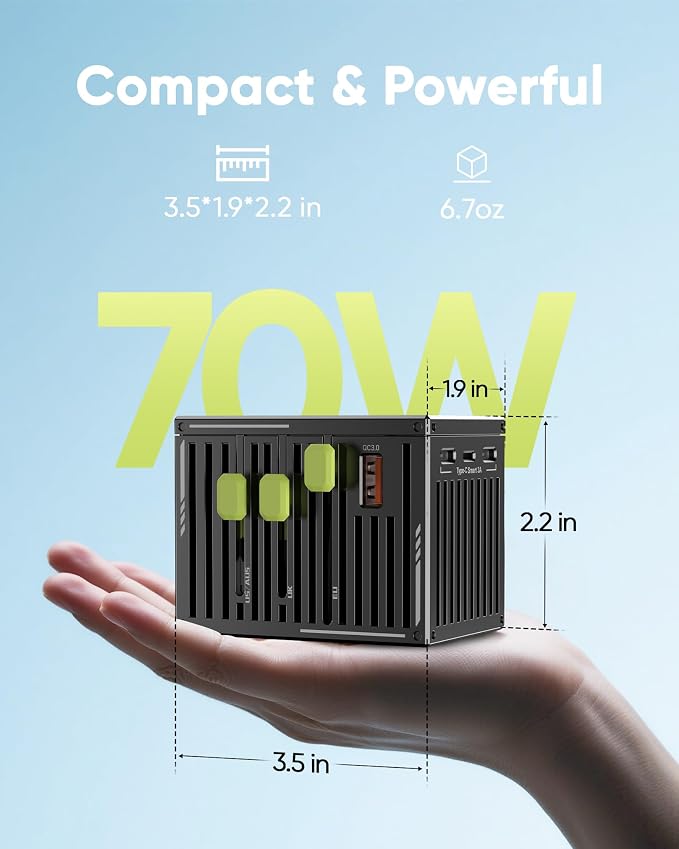 70W Universal Travel Adapter - Image 5