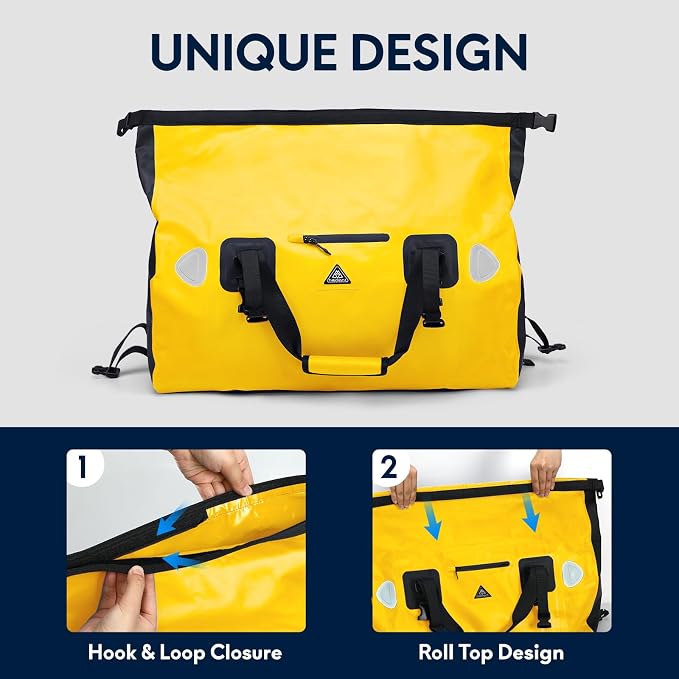 Haimont Waterproof Duffel Bag Roll-top Dry Duffel Bag - Image 5