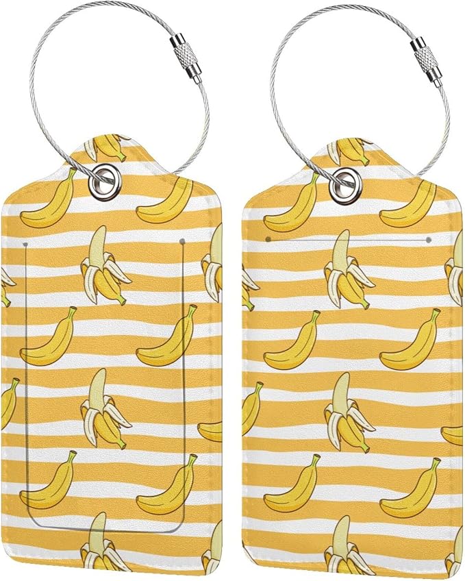 2 Packs Bananas Crew Luggage Tag by OUZPGAQ