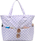 LEDAOU Large Beach Tote Bag Women Waterproof Sandproof Zipper Beach Tote Bag by LEDAOU