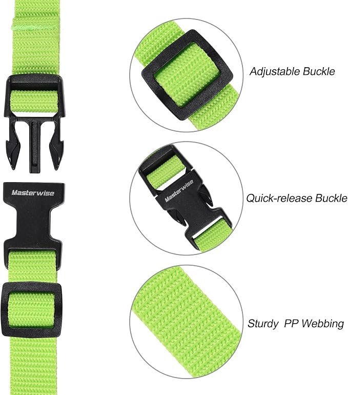 Buckle Straps with Clips, Adjustable Nylon Straps with Buckle, Packing Strap - Image 2