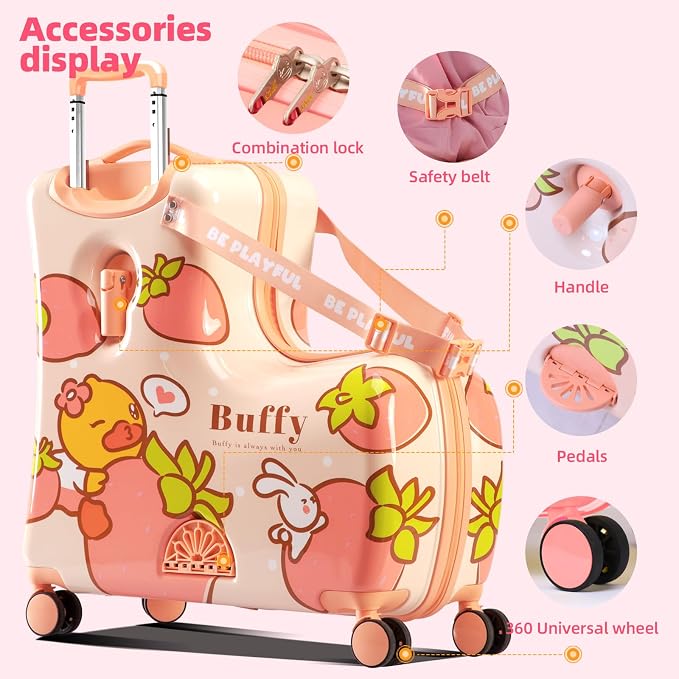 Kids' Lightweight Ride on Luggage - Image 6