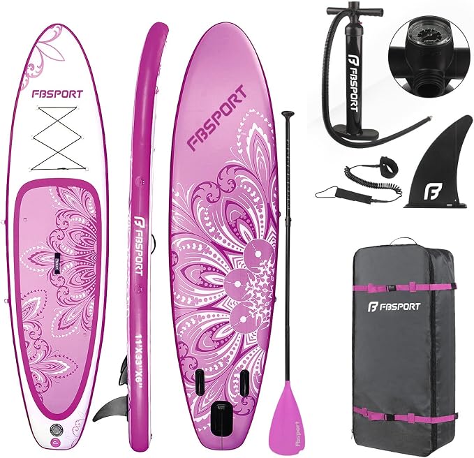 FBSPORT 11' Premium Stand Up Paddle Board, Yoga Board by FBSPORT