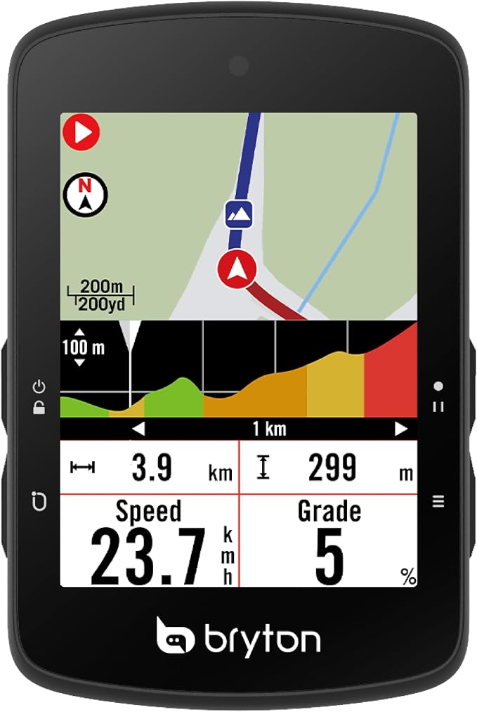 Bryton Rider S510 2.8 Inch Color LCD Touchscreen GPS Bike/Cycling Computer by Bryton