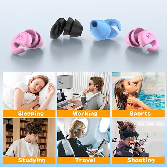Ear Plugs for Sleeping Noise Cancelling, 38dB Noise Reduction Earplugs - Image 7