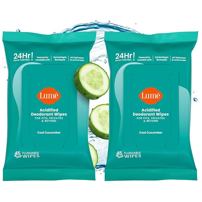 Lume Acidified Deodorant Wipes by Lum%C4%93