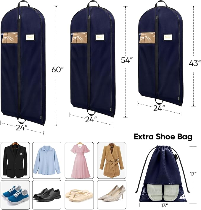 BALEINE 5PK Heavy Duty Garment Bag - Image 2