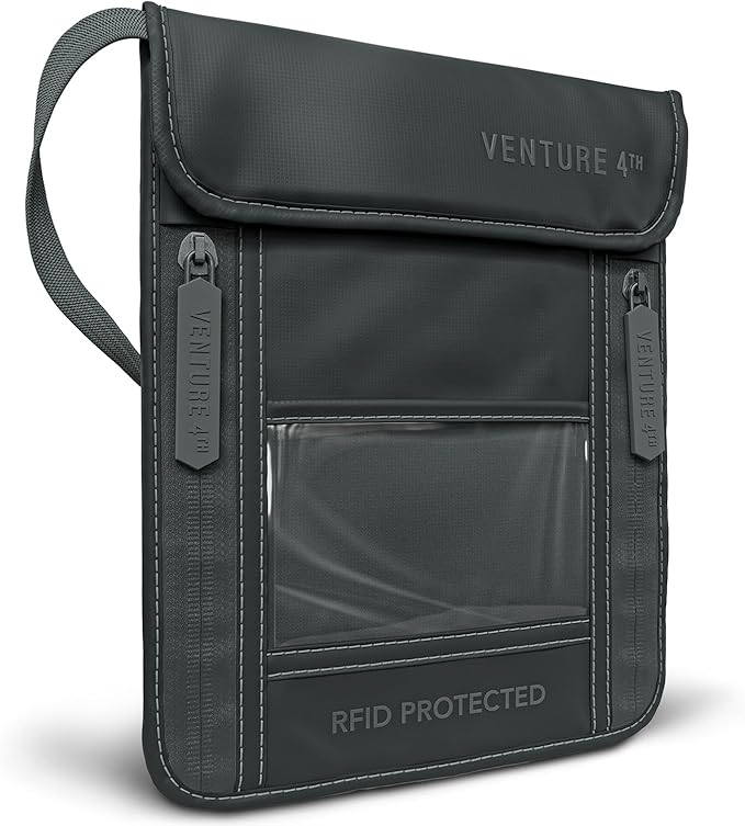 VENTURE 4TH Passport Holder Neck Wallet by VENTURE4TH