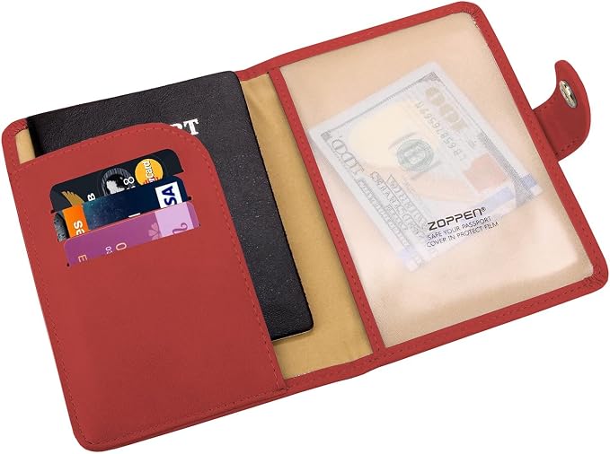 ZOPPEN Passport Holder Women, Passport Cover Travel Wallet Rfid Blocking - Image 3