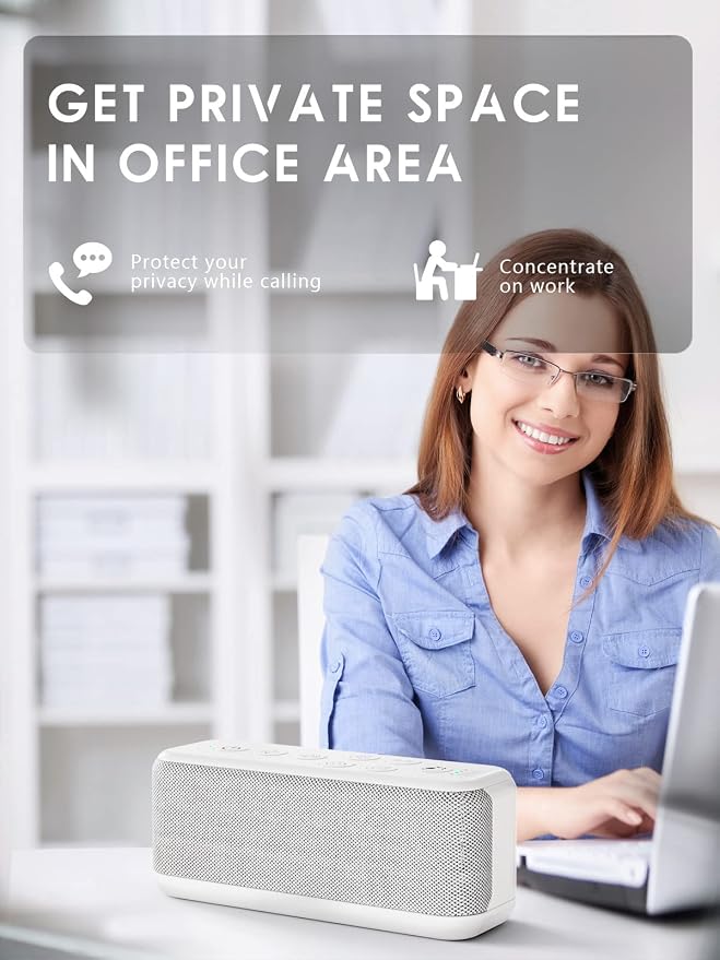OnLyee White Noise Machine for Office Privacy & Noise Canceling, USB - Image 4