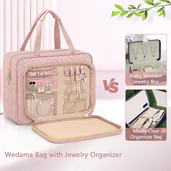Wedama Toiletry Bag for Women, Hanging Travel Toiletry Bag - Image 3