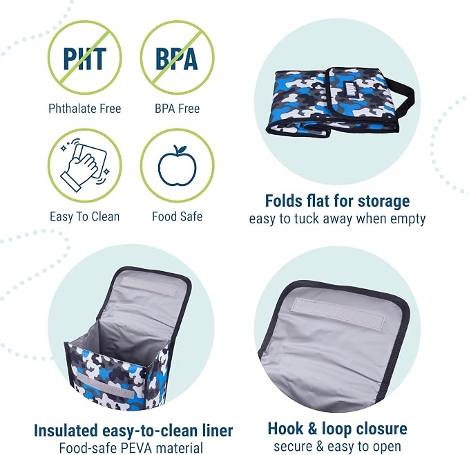 Wildkin Kids Insulated Lunch Bag – Reusable, School & Travel - Image 3
