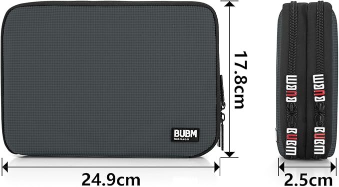BUBM Double Layer Electronic Accessories Organizer, Travel Gear Bag - Image 6