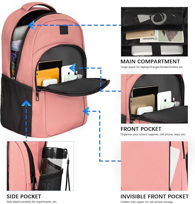 LARIPOP Extra Large Backpack, 17.3 Inch Business Laptop backpack - Image 3