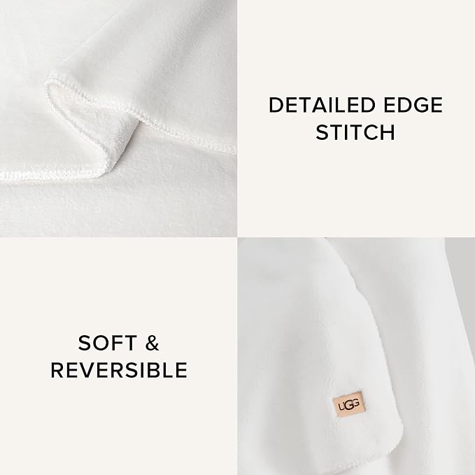 UGG Whitecap Plush Throw Blanket Fleece Lightweight Soft Cozy Throw - Image 4