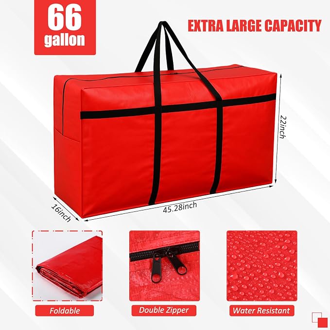 4 Pcs 66 Gallon Large Moving Bags - Image 2